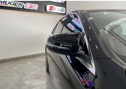 Mercedes W213 Serie E 2017-2020 Tapa de Espejo Retrovisor Batman Piano Negro Plástico ABS