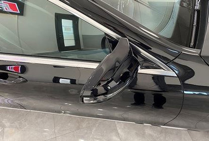 Mercedes W213 Serie E 2017-2020 Tapa de Espejo Retrovisor Batman Piano Negro Plástico ABS