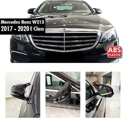 Mercedes W213 Serie E 2017-2020 Tapa de Espejo Retrovisor Batman Piano Negro Plástico ABS