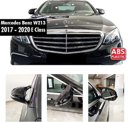 Mercedes W213 Serie E 2017-2020 Tapa de Espejo Retrovisor Batman Piano Negro Plástico ABS
