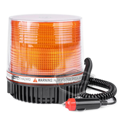 Lámpara de techo estroboscópica magnética, tipo redonda, para todoterreno, ambulancia, bomberos, rescate, entrada para encendedor, impermeable, naranja, 12-24V, estroboscópica de techo