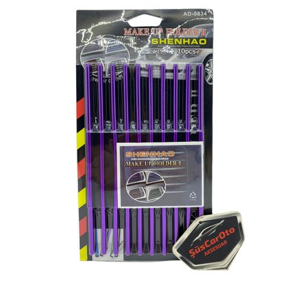Kit de embellecedores decorativos para rejilla de ventilación de aire acondicionado, color morado