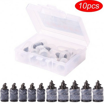 Kit de reparación de neumáticos de motocicleta, coche, automóvil, juego de 10 tornillos de goma, parche fácil para neumáticos ONP393