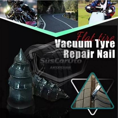 Kit de reparación de neumáticos de motocicleta, coche, automóvil, juego de 10 tornillos de goma, parche fácil para neumáticos ONP393