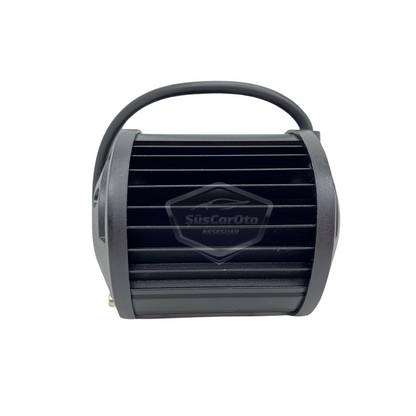 Faro Auxiliar Todoterreno LED, Proyector Antiniebla Cuadrado Blanco 45W 12 LED, Lámpara de Trabajo de Campo de Metal, 1 Unidad ONP0474