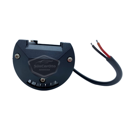 Faro Auxiliar Todoterreno LED, Proyector Antiniebla Cuadrado Blanco 45W 12 LED, Lámpara de Trabajo de Campo de Metal, 1 Unidad ONP0474