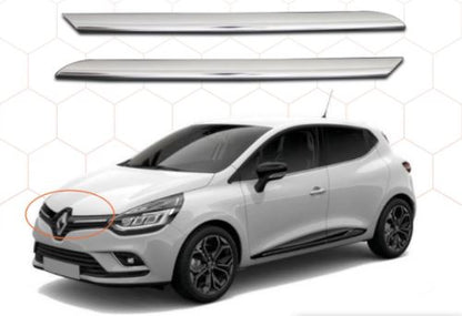Renault Clio 4 Hb Parrilla Cromada Delantera 2 Piezas 2012 y posteriores