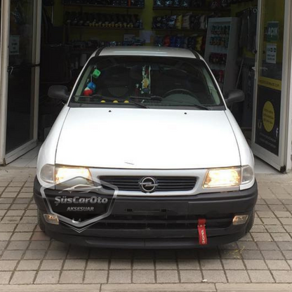 Opel Astra F 1991-1998 Compatible Universal Astra H lip Flexible Labio Delantero 2 Piezas Paragolpes Bajo Lengüeta Faldón Delantero