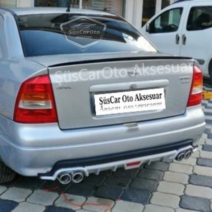 Opel Astra G 1998-2004 Spoiler Superior de Maletero Embellecedor de Maletero Piano Black Negro Brillante