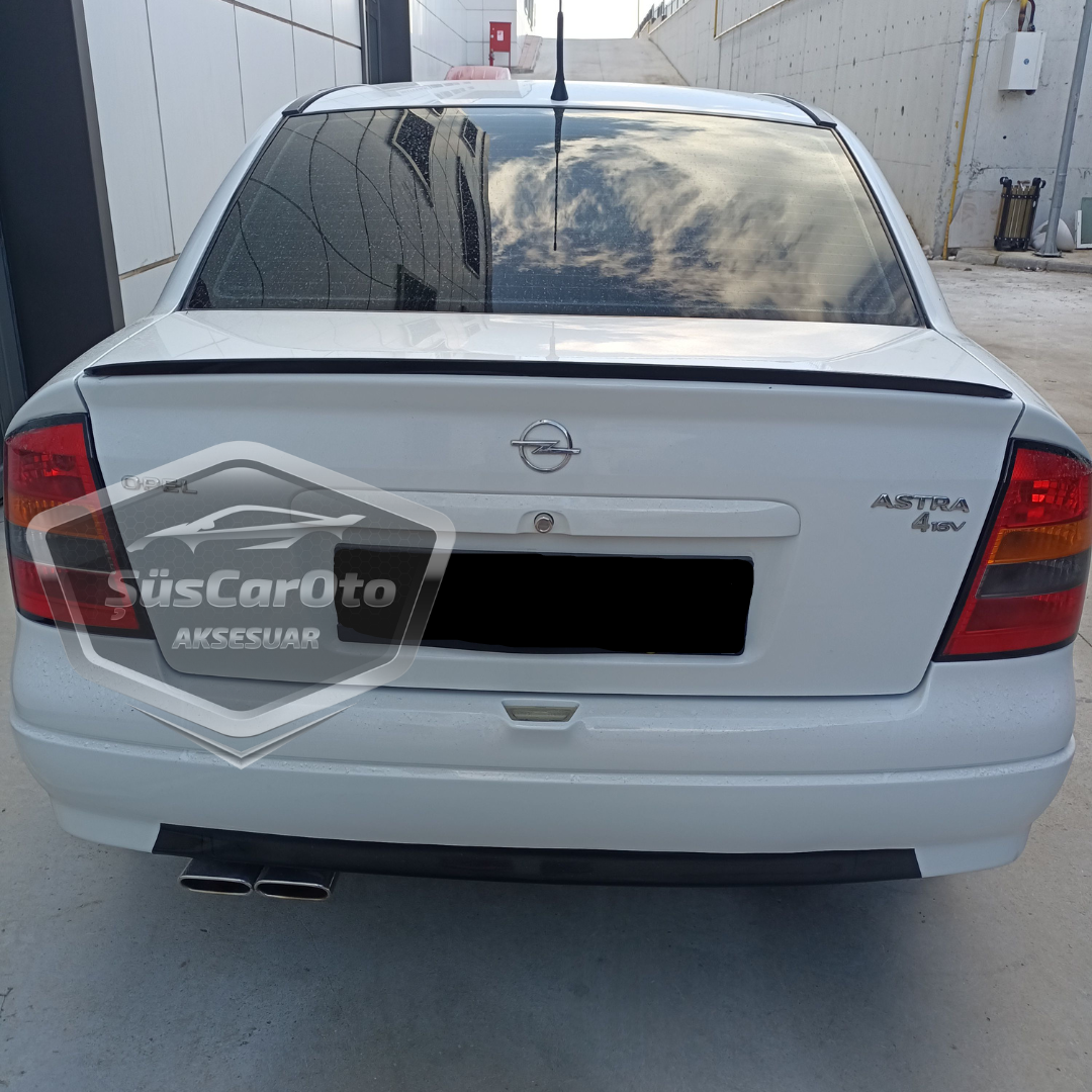 Opel Astra G 1998-2004 Spoiler Superior de Maletero Embellecedor de Maletero Piano Black Negro Brillante