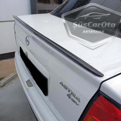 Opel Astra G 1998-2004 Spoiler Superior de Maletero Embellecedor de Maletero Piano Black Negro Brillante