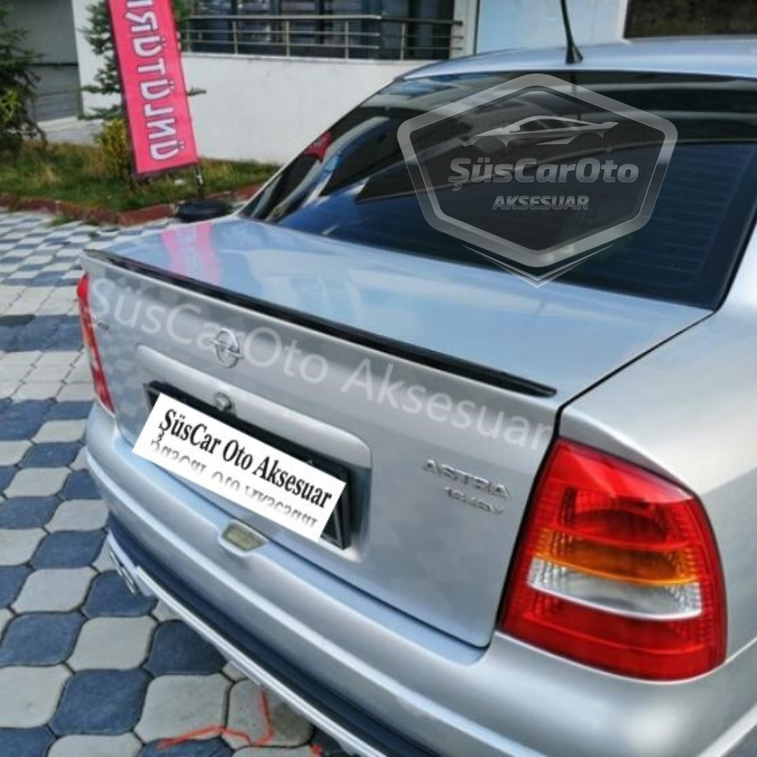 Opel Astra G 1998-2004 Spoiler Superior de Maletero Embellecedor de Maletero Piano Black Negro Brillante