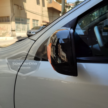 Cubierta de Espejo Retrovisor Murciélago Batman Compatible con Opel Astra G 1998-2004 Plástico ABS Negro Piano
