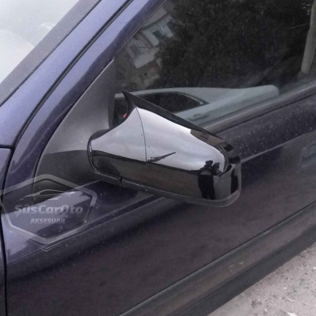 Cubierta de Espejo Retrovisor Murciélago Batman Compatible con Opel Astra G 1998-2004 Plástico ABS Negro Piano
