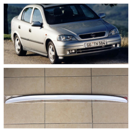 Spoiler de maletero Opel Astra G Revestimiento de maletero blanco brillante