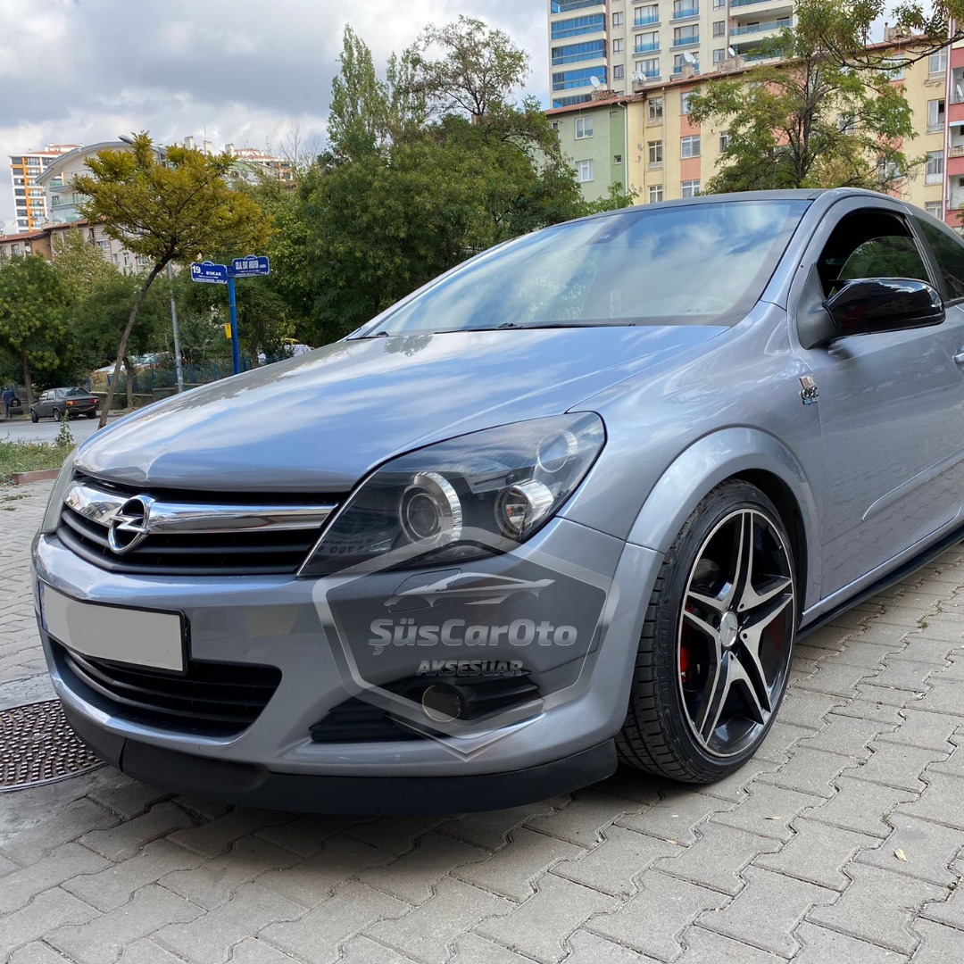 Opel Astra H 2004-2014 Universal Lip Flexible Labio Delantero 2 Piezas Spoiler Defensa Delantera Aditamento Parachoques Delantero