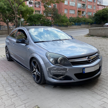 Opel Astra H 2004-2014 Universal Lip Flexible Labio Delantero 2 Piezas Spoiler Defensa Delantera Aditamento Parachoques Delantero