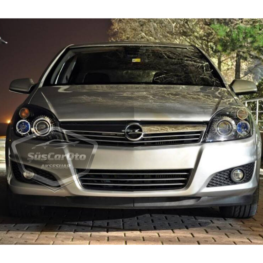 Opel Astra H 2004-2014 Universal Lip Flexible Labio Delantero 2 Piezas Spoiler Defensa Delantera Aditamento Parachoques Delantero