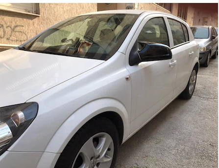 Tapa de espejo retrovisor tipo Batman, color negro piano, plástico ABS, para Opel Astra H FL con Facelift 2010-2013
