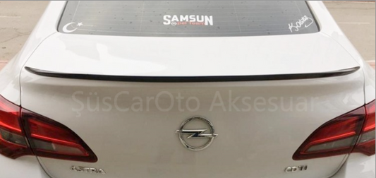 Spoiler Delgado para Maletero Opel Astra J Sedán Carcasa Negro Piano-Blanco