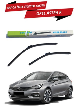 Opel Astra K 2015 en adelante Juego de limpiaparabrisas delanteros Sentinel específicos para el vehículo, derecho e izquierdo
