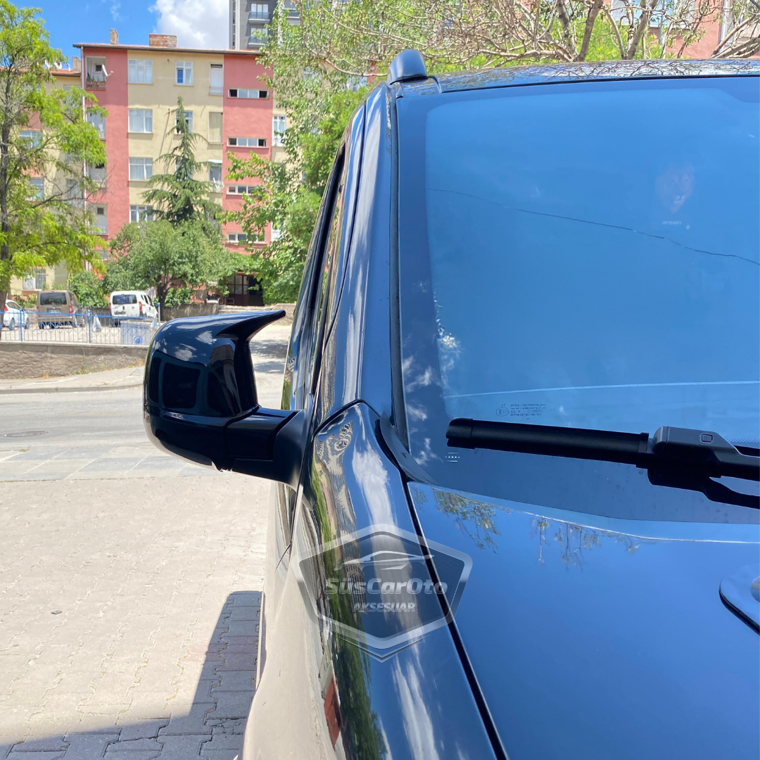 Opel Combo 2019 en adelante, compatible con carcasa de espejo retrovisor Batman Murciélago, negro piano, plástico ABS, juego izquierdo y derecho