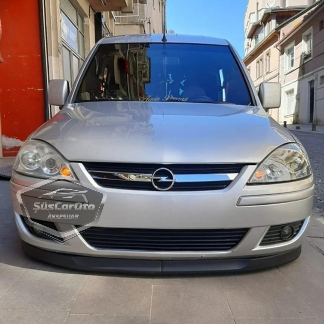 Compatible con Opel Combo C 2002–2012, Labio Delantero Flexible Universal Astra H, Kit de 2 Piezas para Parachoques Delantero, Aletín/Defensa Inferior