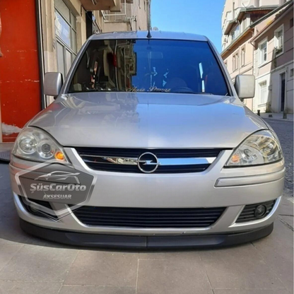 Compatible con Opel Combo C 2002–2012, Labio Delantero Flexible Universal Astra H, Kit de 2 Piezas para Parachoques Delantero, Aletín/Defensa Inferior