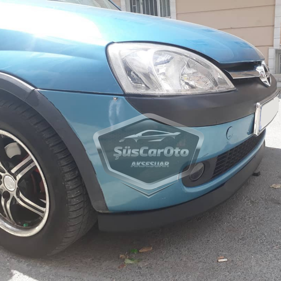 Compatible con Opel Combo C 2002–2012, Labio Delantero Flexible Universal Astra H, Kit de 2 Piezas para Parachoques Delantero, Aletín/Defensa Inferior