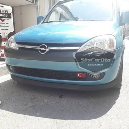 Compatible con Opel Combo C 2002–2012, Labio Delantero Flexible Universal Astra H, Kit de 2 Piezas para Parachoques Delantero, Aletín/Defensa Inferior