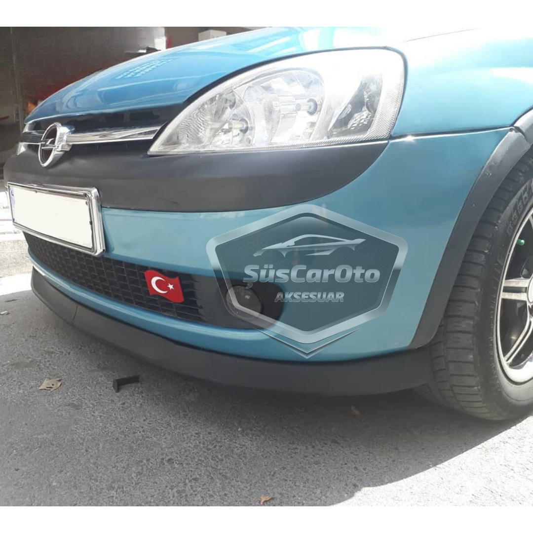 Compatible con Opel Combo C 2002–2012, Labio Delantero Flexible Universal Astra H, Kit de 2 Piezas para Parachoques Delantero, Aletín/Defensa Inferior