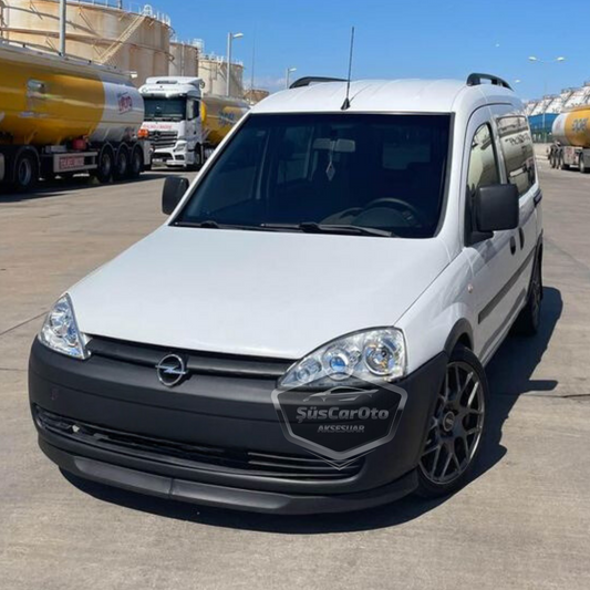 Compatible con Opel Combo C 2002–2012, Labio Delantero Flexible Universal Astra H, Kit de 2 Piezas para Parachoques Delantero, Aletín/Defensa Inferior