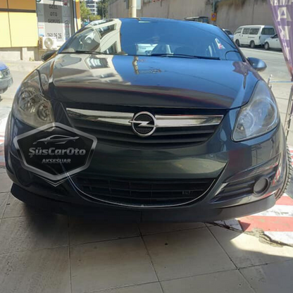 Opel Corsa D 2006-2014 Compatible Labio Delantero Flexible Universal Astra H Lip 2 Piezas Separador Spoiler Parachoque Inferior