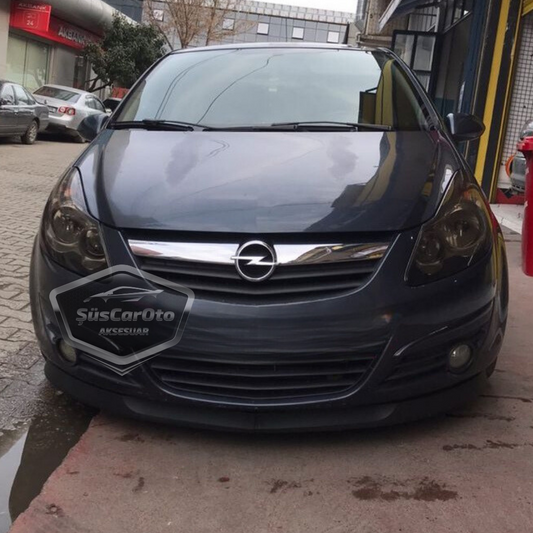 Opel Corsa D 2006-2014 Compatible Labio Delantero Flexible Universal Astra H Lip 2 Piezas Separador Spoiler Parachoque Inferior