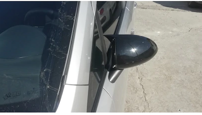 Opel Corsa D 2006-2014 Cubierta de espejo de murciélago Batman, plástico ABS negro piano