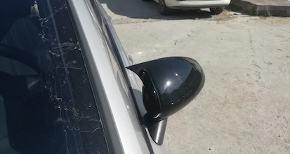 Opel Corsa D 2006-2014 Cubierta de espejo de murciélago Batman, plástico ABS negro piano