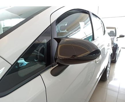 Opel Corsa E 2014-2019 Tapa de Espejo Retrovisor Murciélago Batman Plástico ABS Piano Black