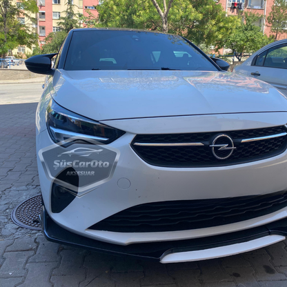 Opel Corsa F 2019 en adelante Compatible Batman Murciélago Cubre Espejo Retrovisor Negro Piano Plástico ABS Derecho Izquierdo Set