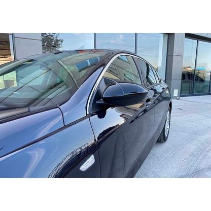 Cubierta de espejo Batman de plástico ABS negro piano Opel Insignia B 2017-2021