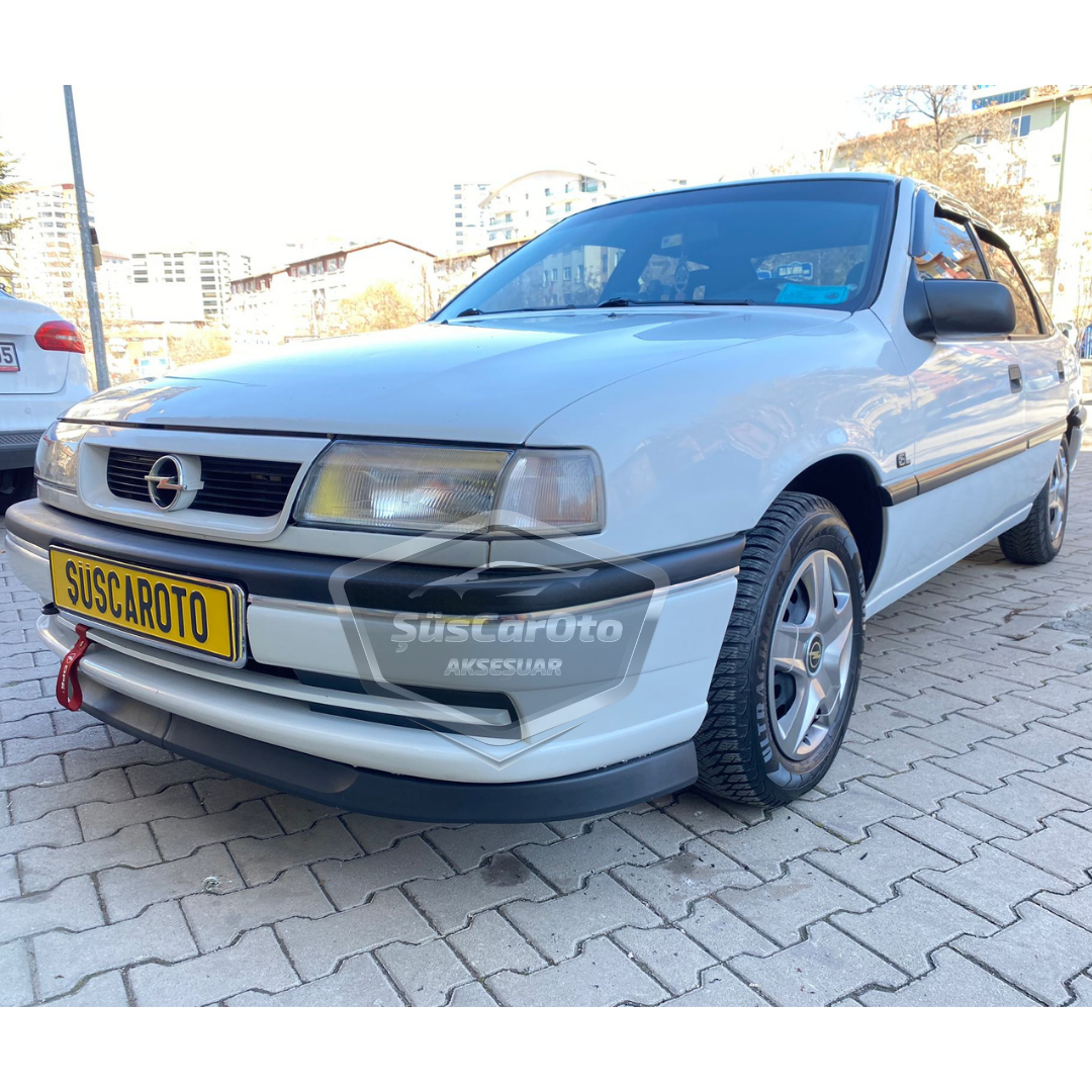 Labio delantero flexible universal Astra H de 2 piezas, compatible con Opel Vectra A 1988-1995, guardabarros de parachoques delantero