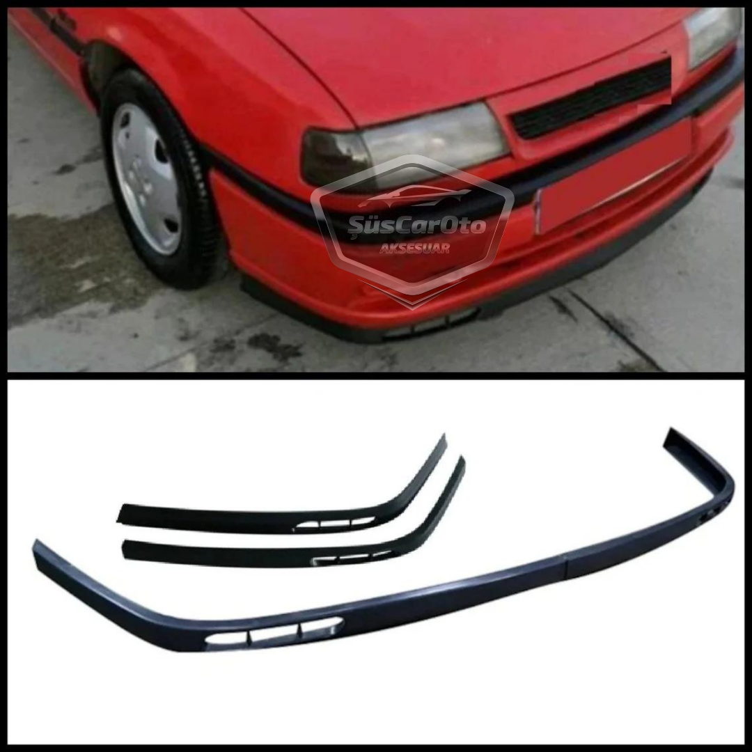 Opel Vectra A 1988-1995 Compatible Labio Universal Laguna Labio Delantero Flexible 2 Piezas Separador Delantero Faldón Delantero