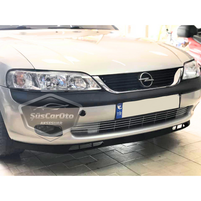 Labio universal compatible con Opel Vectra B 1995-2002, labio delantero flexible Laguna, 2 piezas, alerón delantero para parachoques.