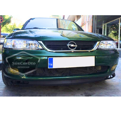Labio universal compatible con Opel Vectra B 1995-2002, labio delantero flexible Laguna, 2 piezas, alerón delantero para parachoques.