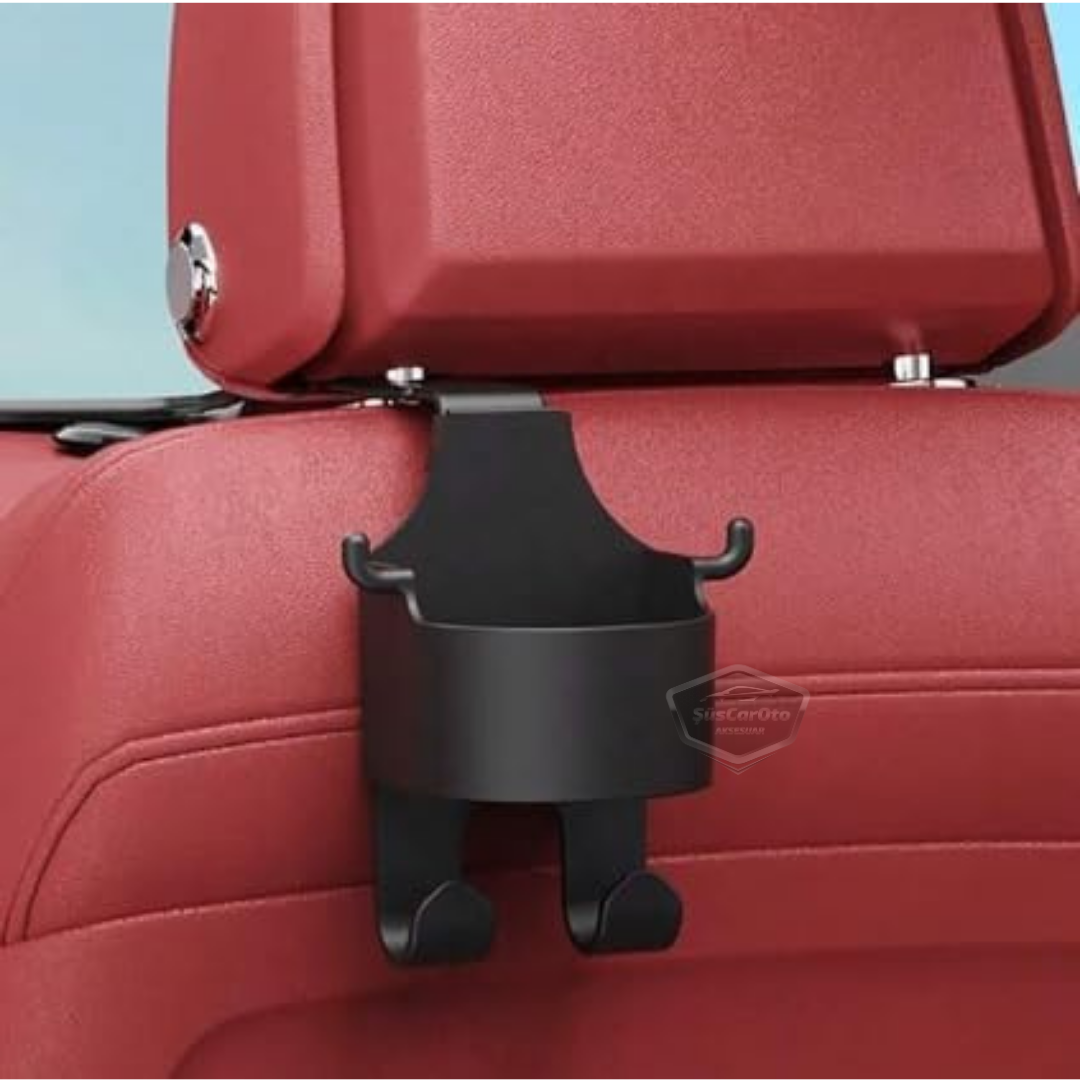 Organizador multifunción para el respaldo del asiento del coche, portavasos, soporte para teléfono, colgador y organizador de almacenamiento para coche, 1 unidad.