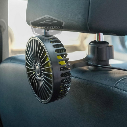 Ventilador de asiento de coche USB con 3 velocidades, refrigerador de nuca, ventilador de asiento, abrazadera de reposacabezas con aroma, 12 V ONV56