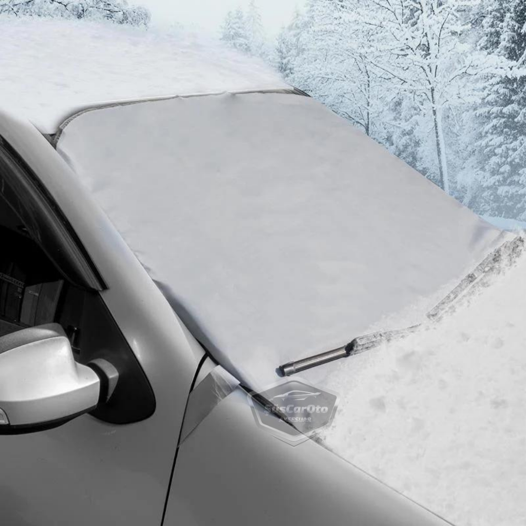 Cubierta Protectora de Cristales de Coche, Lona para Parabrisas, Lona Anticongelante y Protectora para Cristales de Coche, Funda para Nieve en el Techo del Coche, Lona Antihielo, Parasol 150 x 85 cm