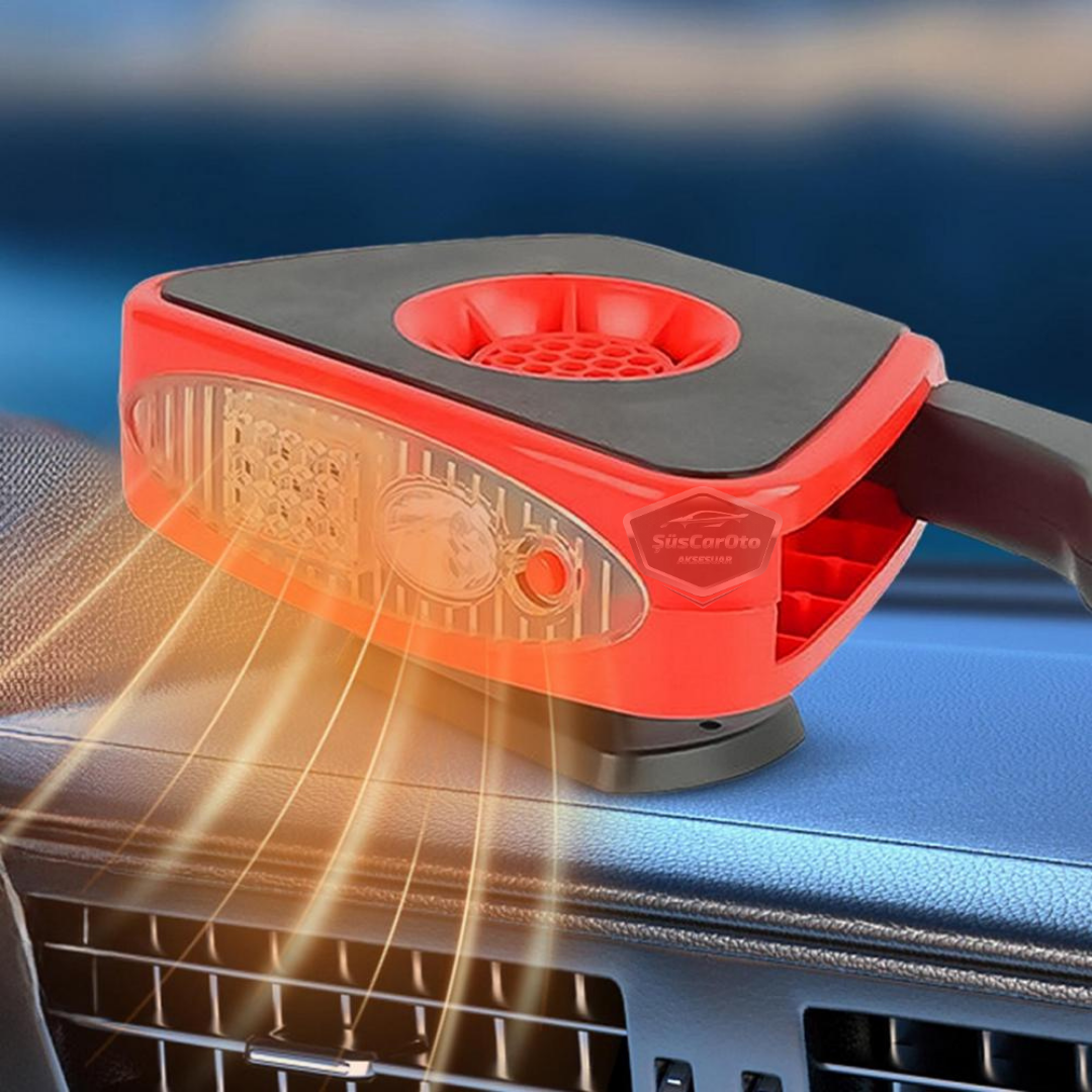 Calentador y enfriador de coche con ventilador para parabrisas, desempañador, descongelador de coche, calentador portátil para coche con luz, entrada para encendedor de cigarrillos, frío y calor, 12 V, 150 W
