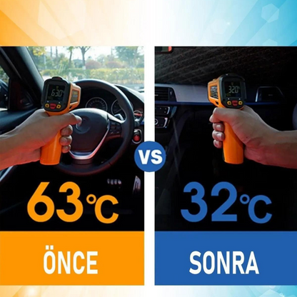 Parasol plegable para coche, parasol especial con mango flexible, protector solar de 132 cm x 77 cm
