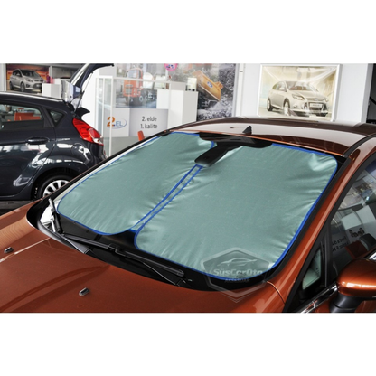 Oto Katlanabilir Premium Ön Güneşlik Ön Arka Cam Gölgelik Metalize Oto Güneş Gözlüğü Güneş Koruyucu Oto Araba Suv Tır 80 cm x 140 cm