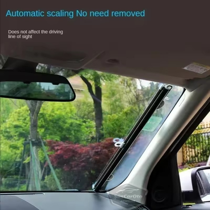 Oto Katlanır Stor Model Güneşlik Ön Arka Cam Gölgelik Siyah Noktalı Otomatik Sürgülü Yeni Nesil Güneş Koruyucu Oto Araba Suv Tır 68 cm x 125 cm